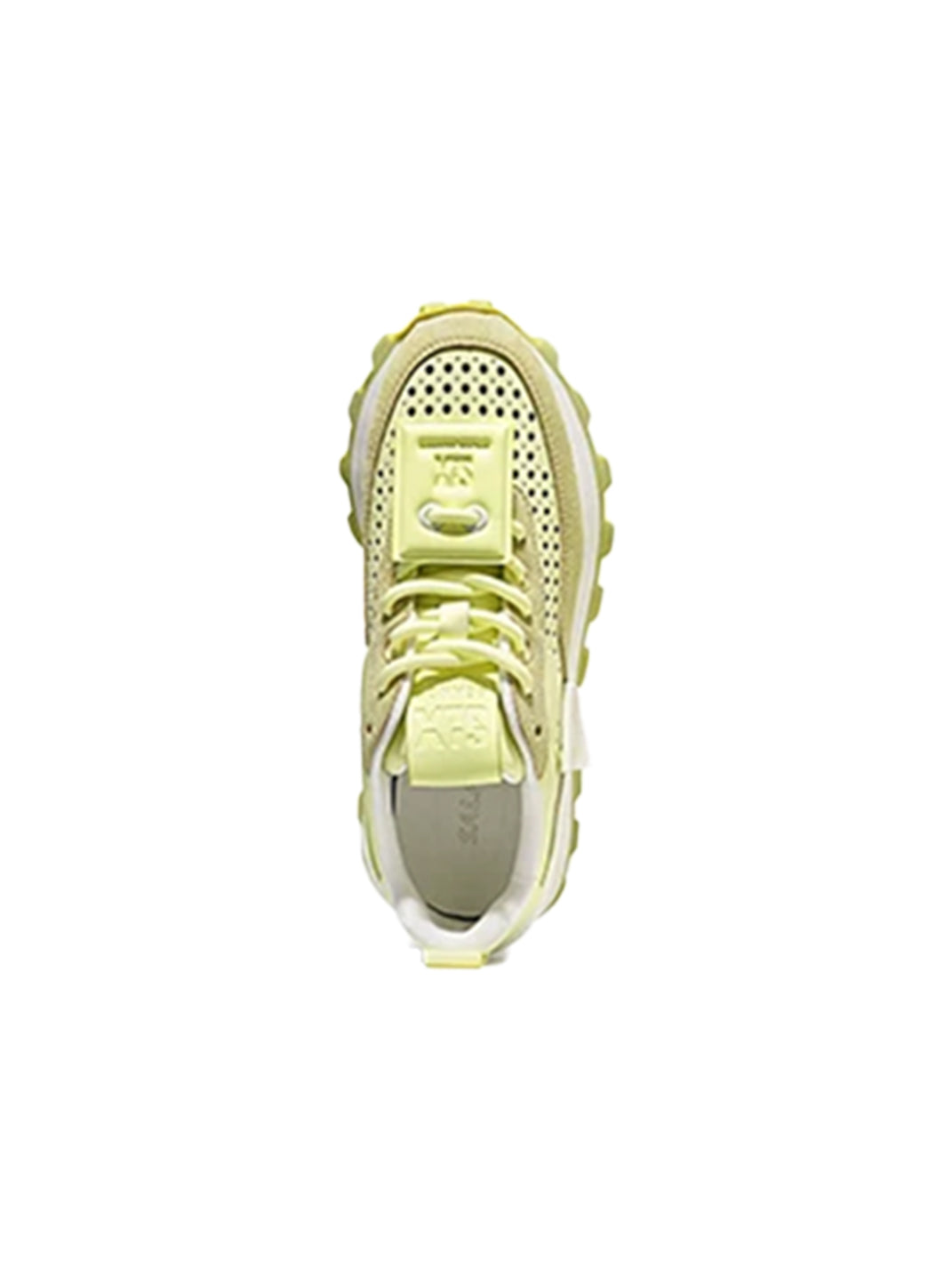 Perforated Leather Platform Casual Shoes