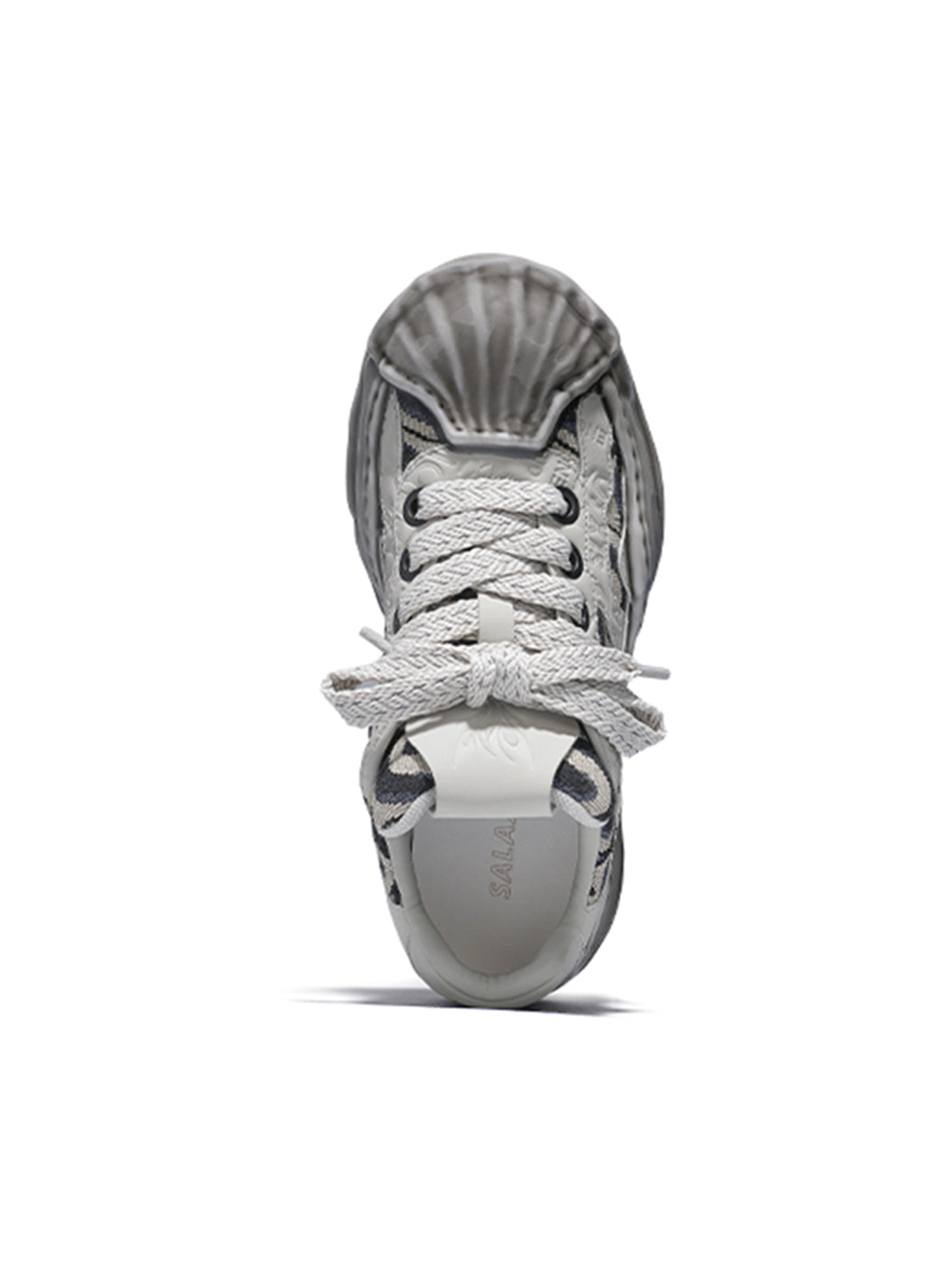 Distressed Shell-Toe Leather Skate Sneakers