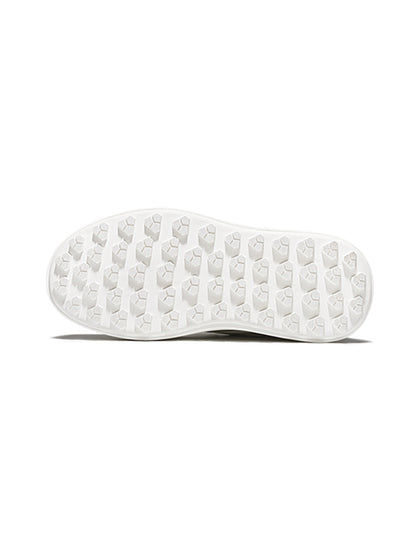 Embossed Multicolor Platform Skate Sneakers