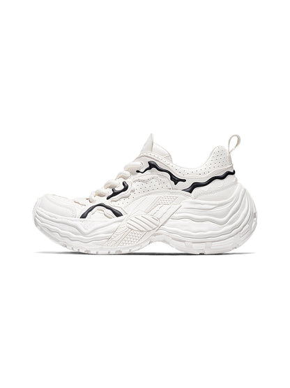 Flux Form Sculpted Leather Sneakers
