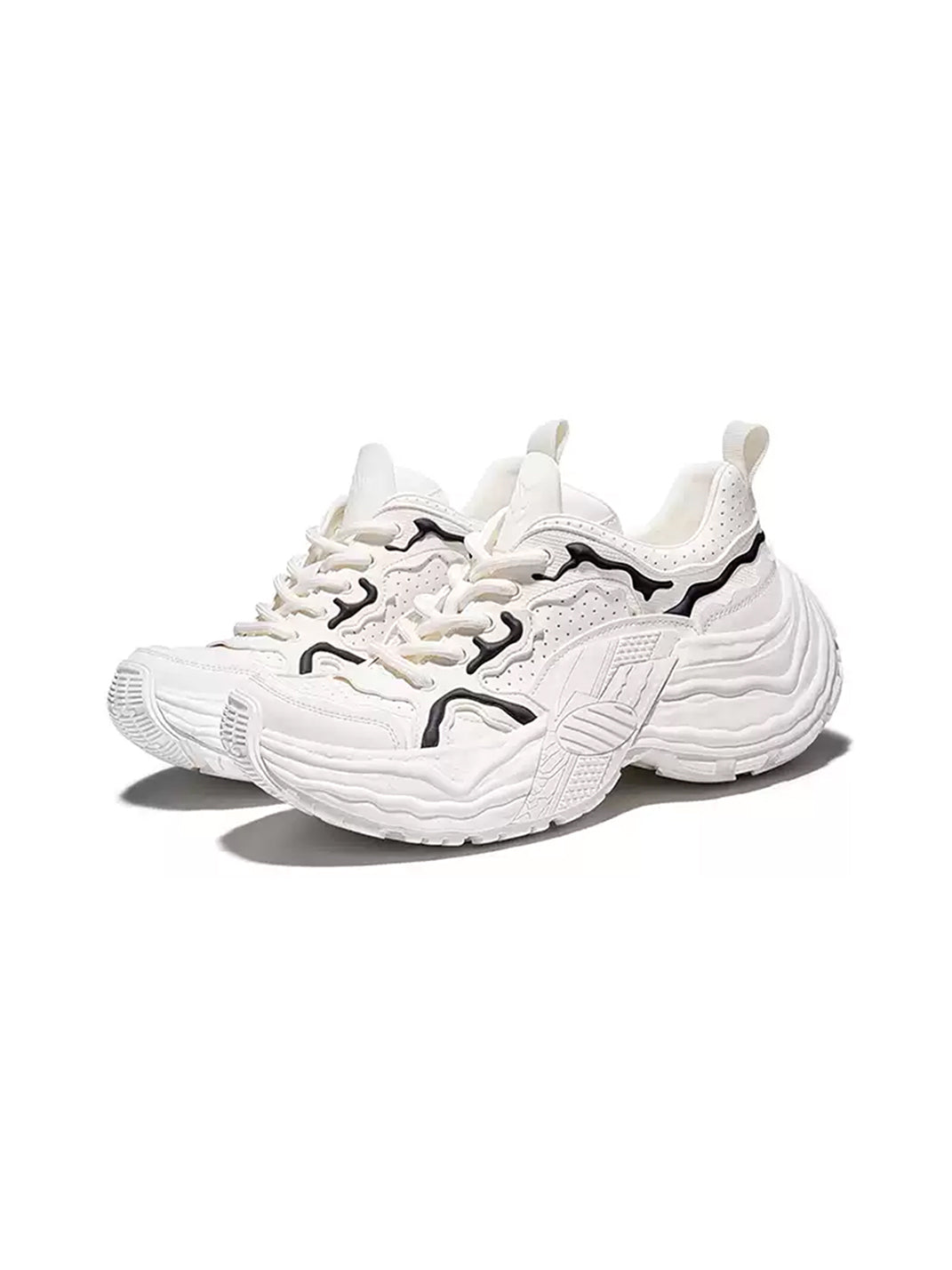 Flux Form Sculpted Leather Sneakers