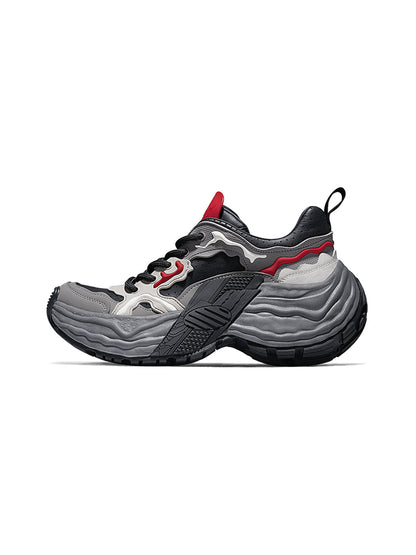 Flux Form Sculpted Leather Sneakers