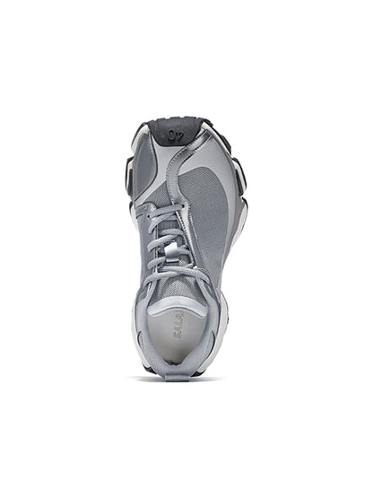 Metallic Split-Toe Technical Runner Sneakers