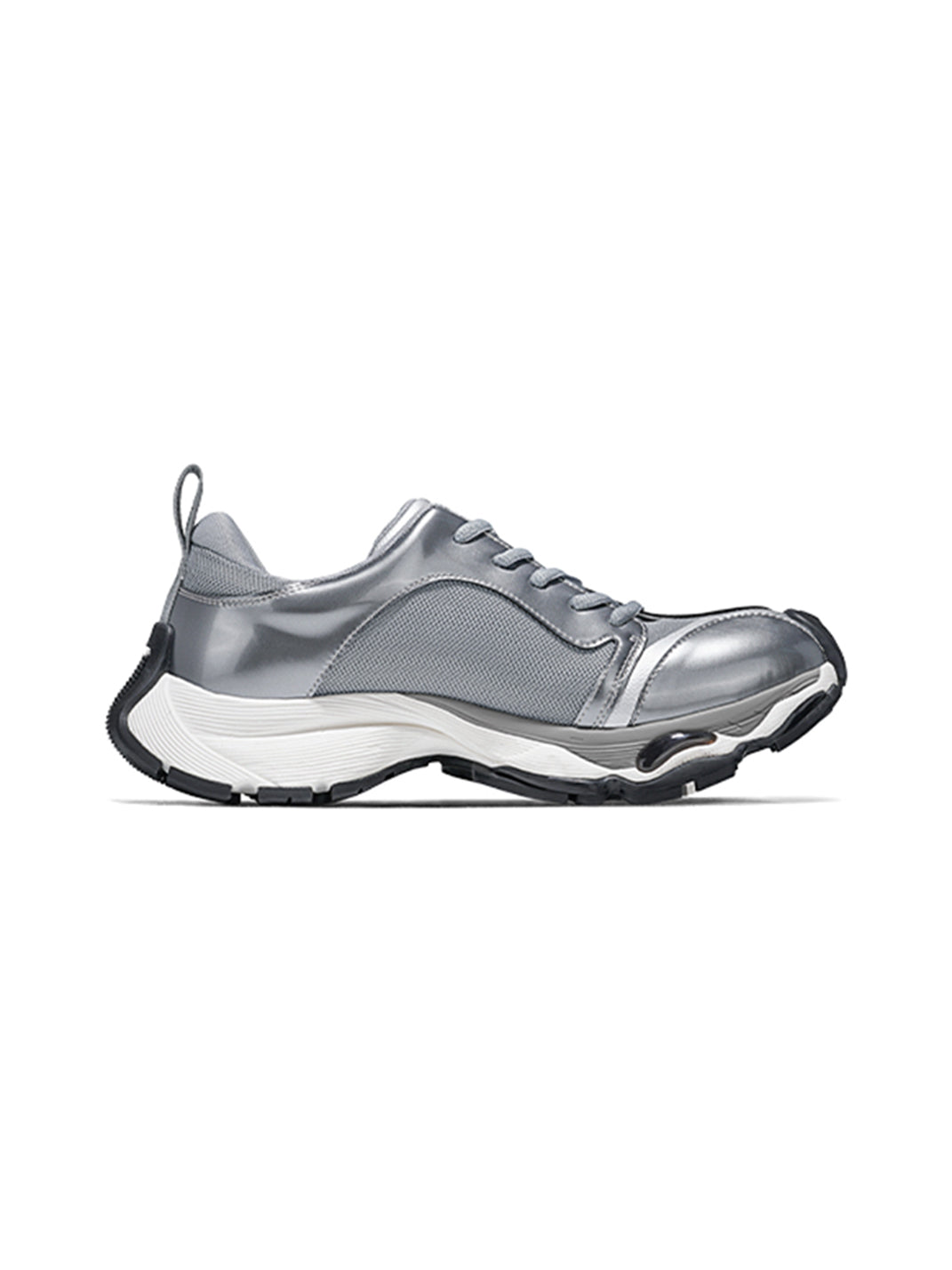 Metallic Split-Toe Technical Runner Sneakers