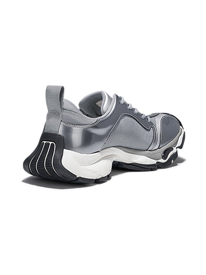 Metallic Split-Toe Technical Runner Sneakers
