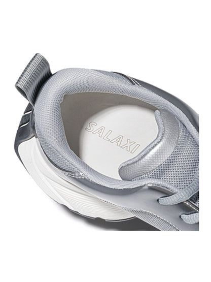 Metallic Split-Toe Technical Runner Sneakers