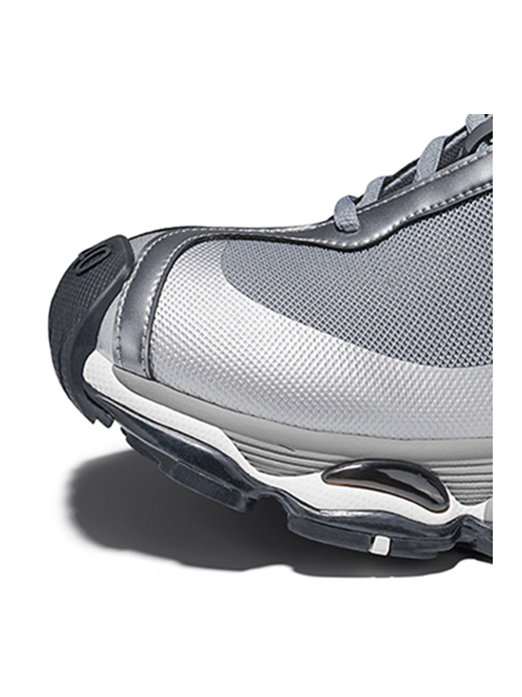 Metallic Split-Toe Technical Runner Sneakers