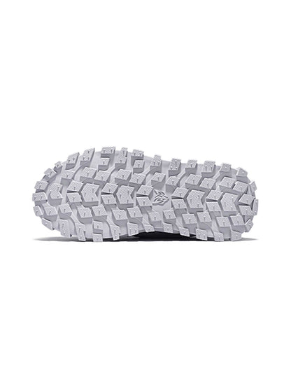 Ripple-Sole Leather Trail Runner Sneakers