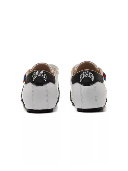 Shell-Toe Strap Sneakers With Hidden Lift