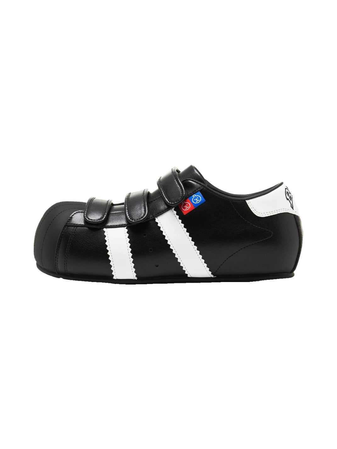 Shell-Toe Strap Sneakers With Hidden Lift