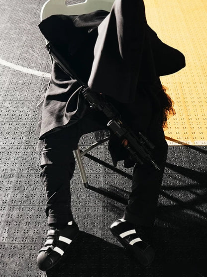 Shell-Toe Strap Sneakers With Hidden Lift