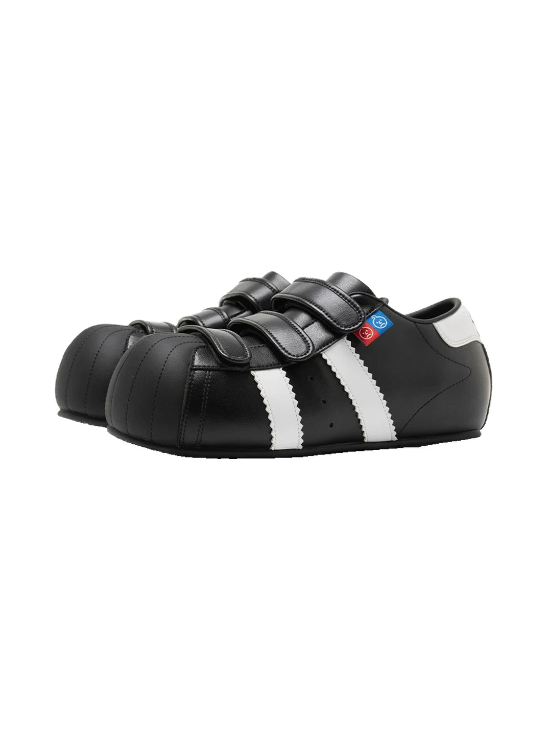 Shell-Toe Strap Sneakers With Hidden Lift