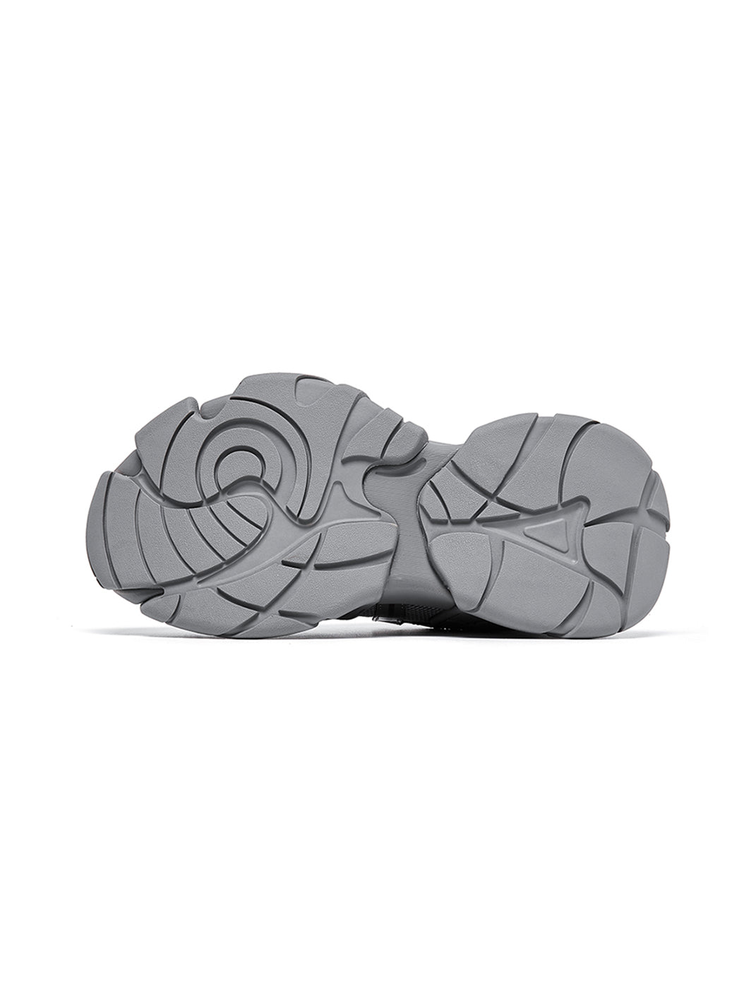 Silver Cage-Panel Platform Sneakers