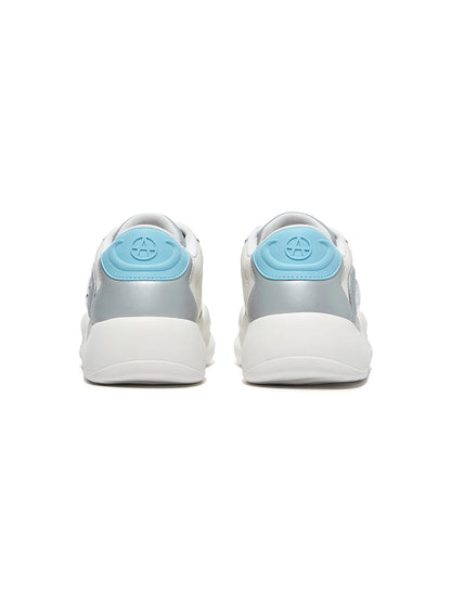 Silver Metallic PU Platform Sneakers