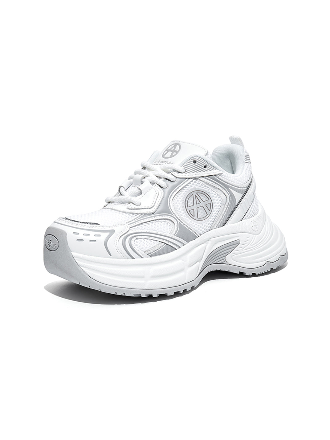 Silver Wave Chunky Dad Sneakers