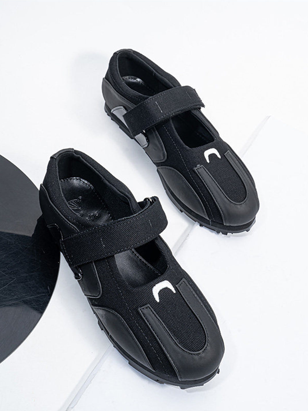 Beaded-Strap Sport Ballet Mary Janes
