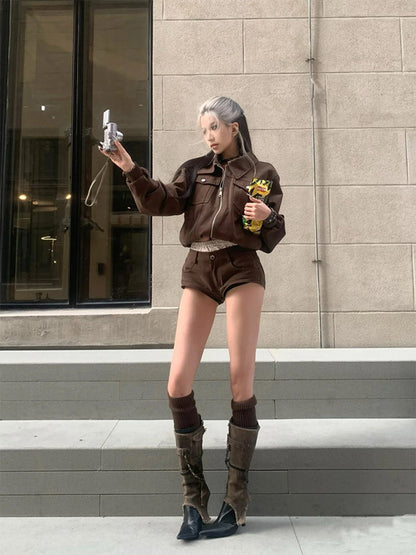 Detachable Distressed-Shaft Stiletto Boots