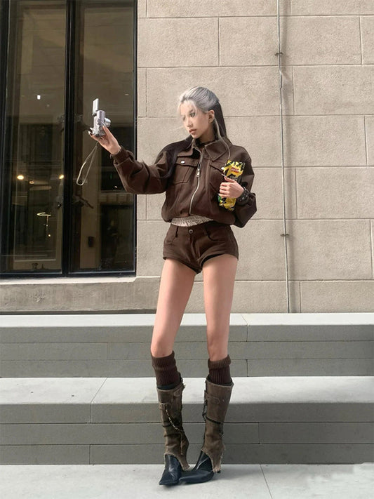 Detachable Distressed-Shaft Stiletto Boots