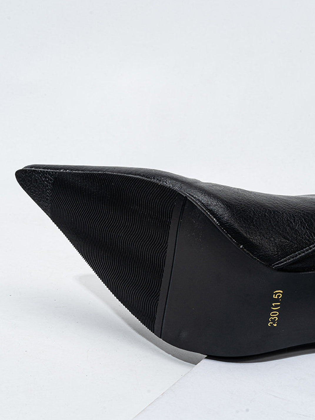 Detachable Distressed-Shaft Stiletto Boots