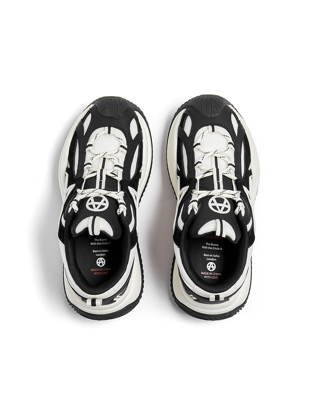Star-Lace Wave-Sole Chunky Sneakers