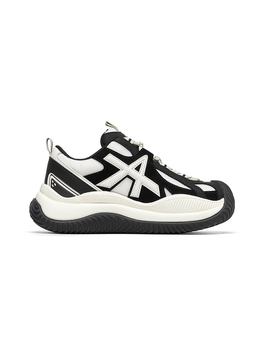 Star-Lace Wave-Sole Chunky Sneakers