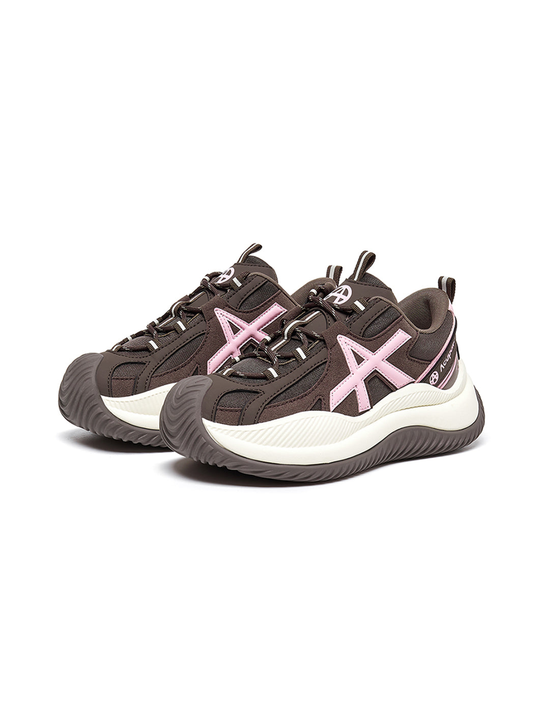 Star-Lace Wave-Sole Chunky Sneakers