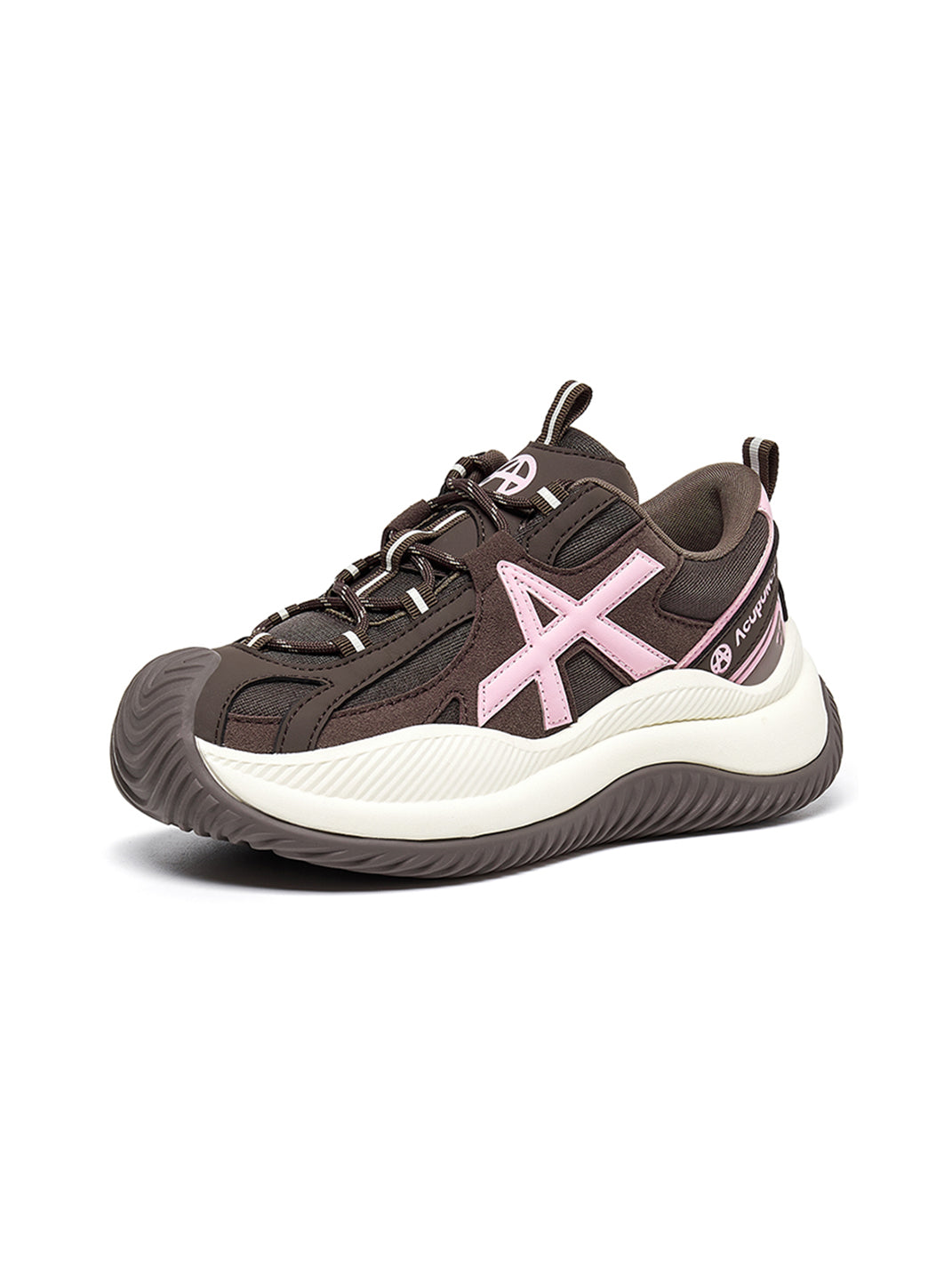 Star-Lace Wave-Sole Chunky Sneakers