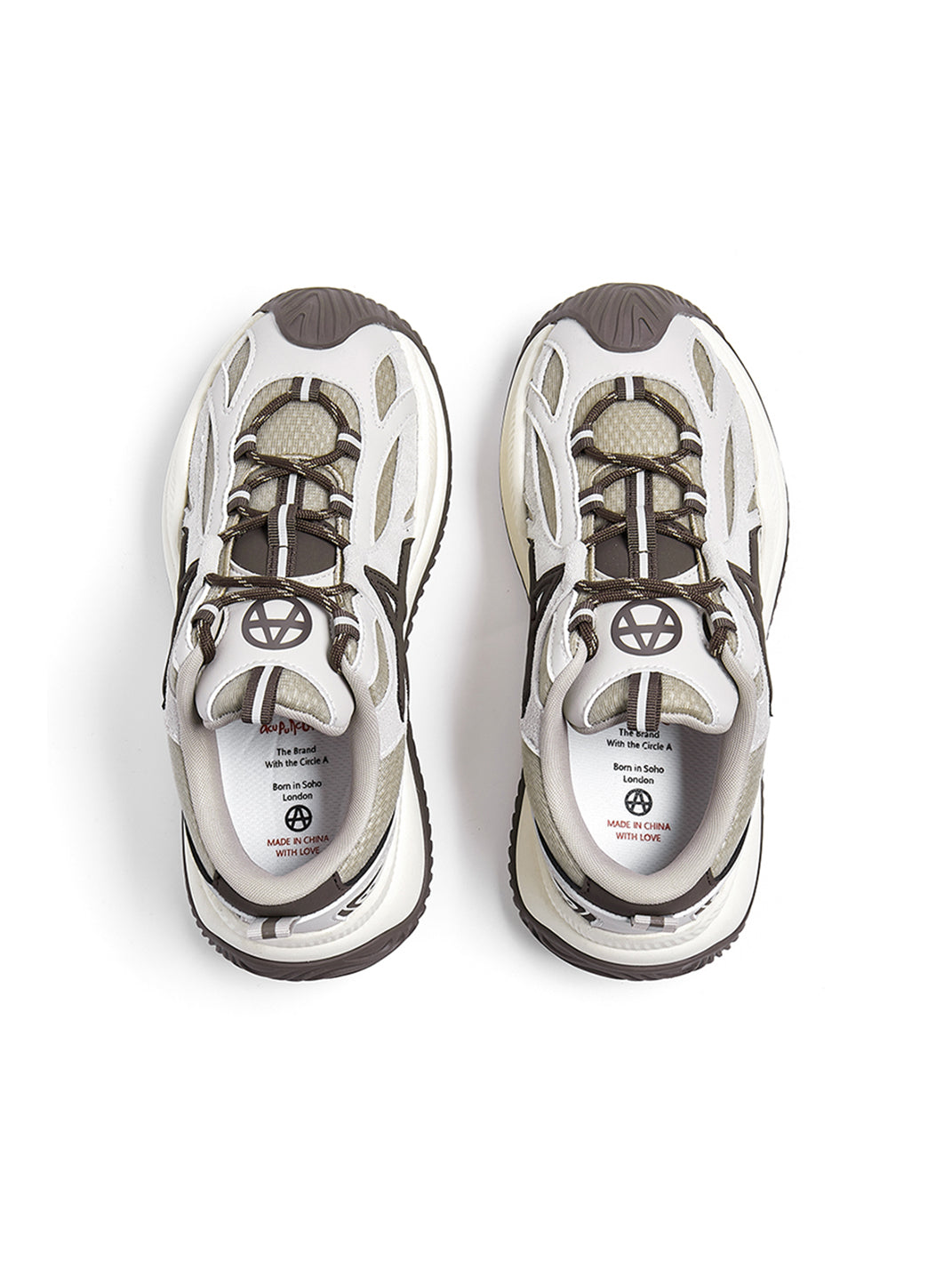Star-Lace Wave-Sole Chunky Sneakers