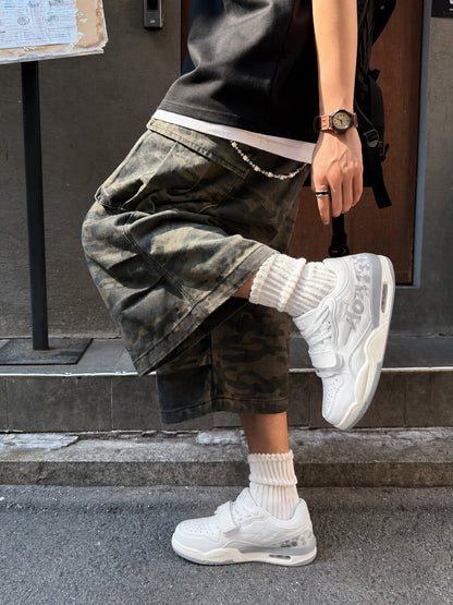 Colorblock Basketball-Inspired Court Sneakers