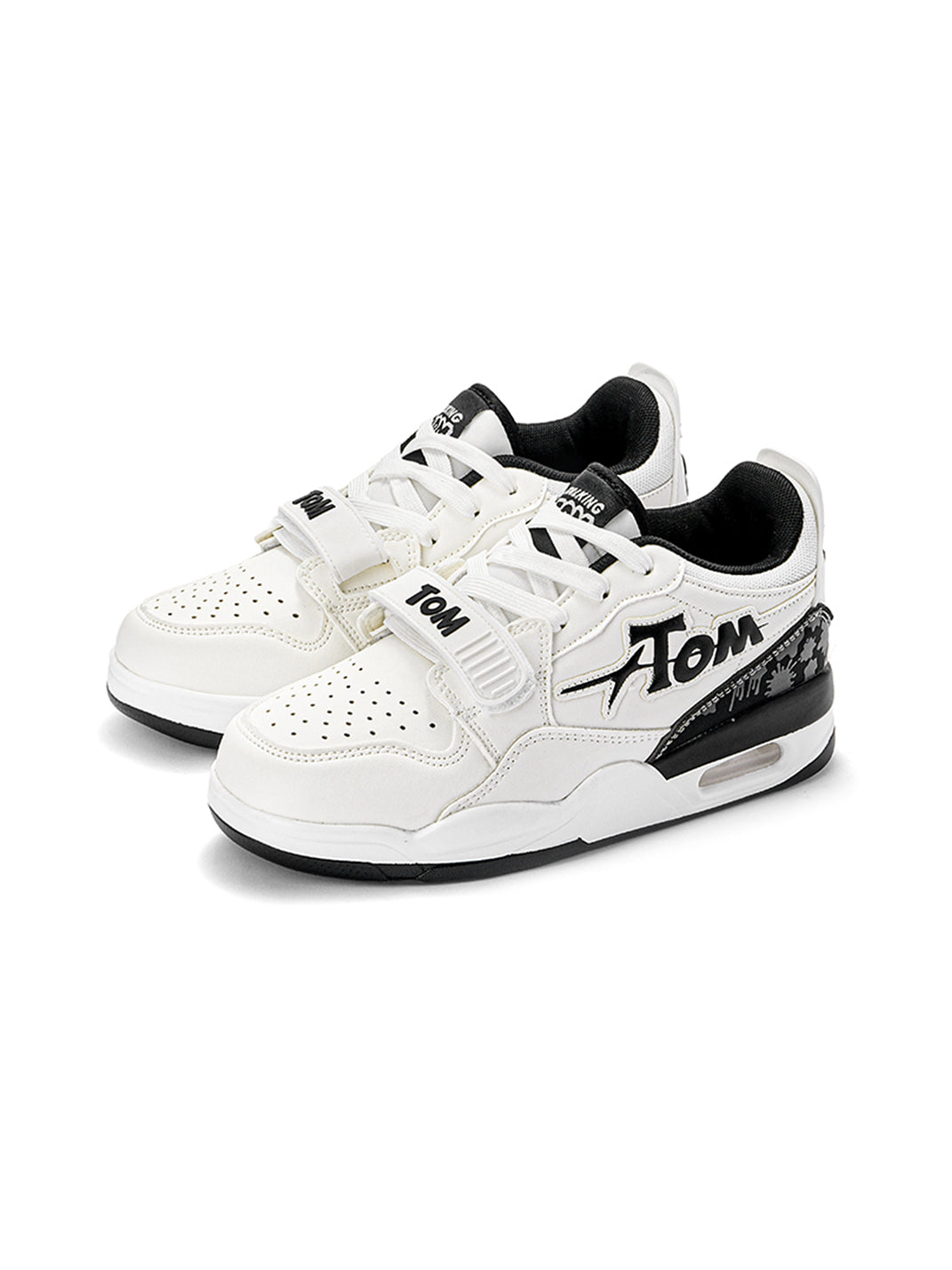Colorblock Basketball-Inspired Court Sneakers