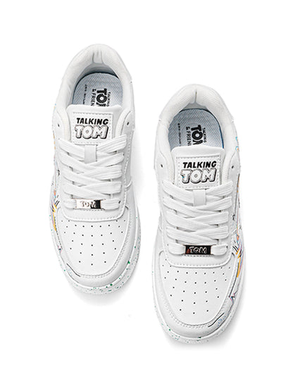 Graffiti Lightning Low-Top Court Sneakers