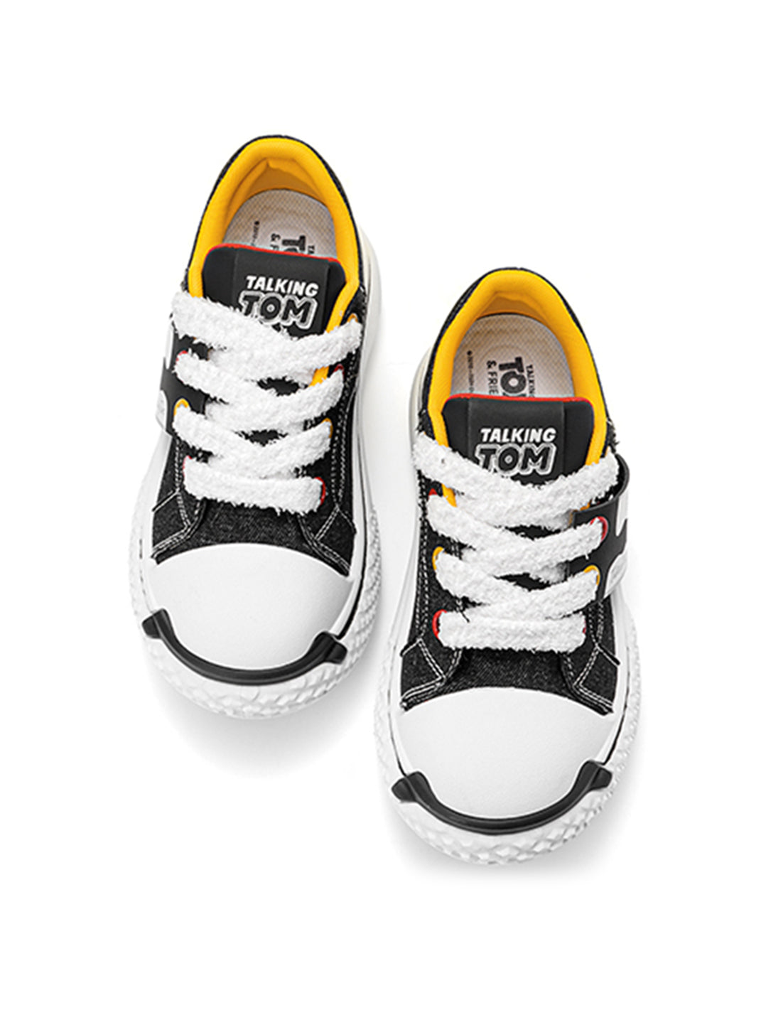 Contrast Graphic Chunky-Sole Low-Top Sneakers