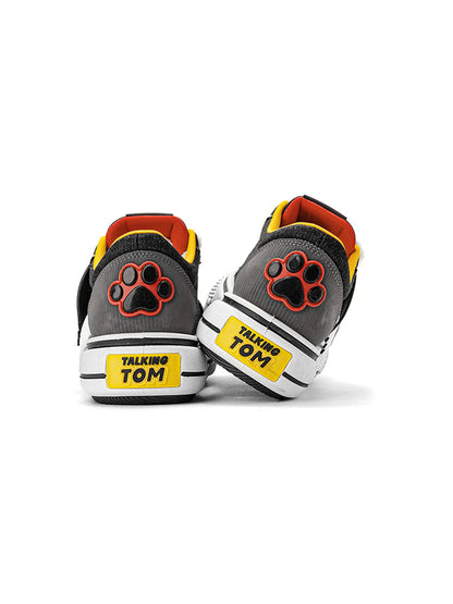 Contrast Graphic Chunky-Sole Low-Top Sneakers