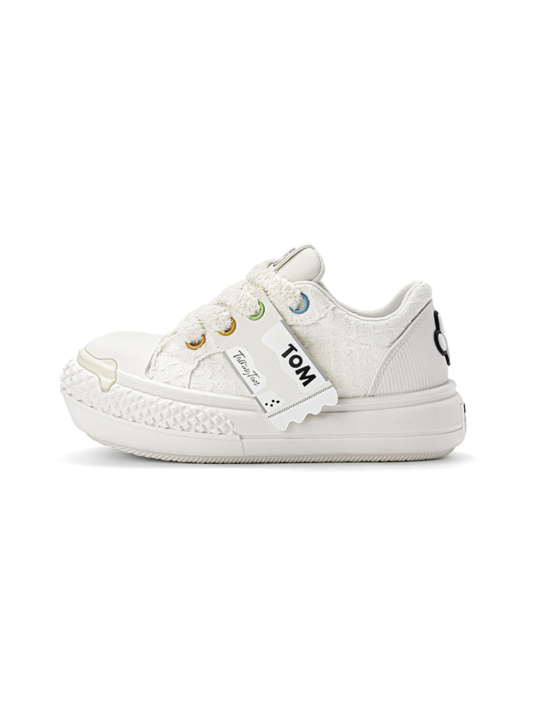Contrast Graphic Chunky-Sole Low-Top Sneakers