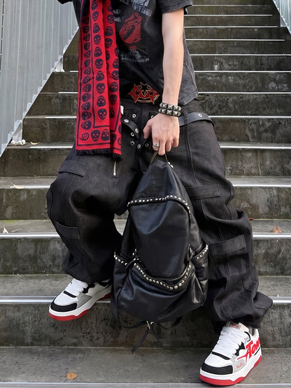 Oversized-Letter Colorblock Court Sneakers