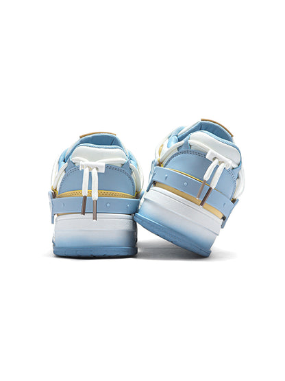 Paw-Panel Padded Low-Top Court Sneakers