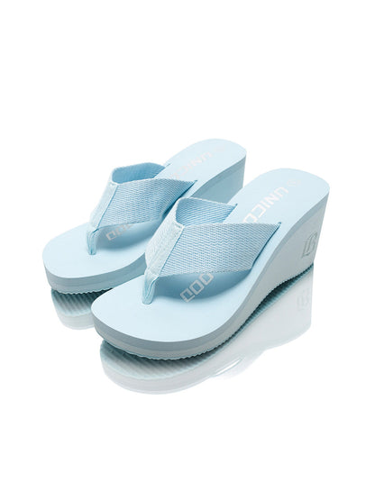Cushioned Wedge Platform Flip-Flops