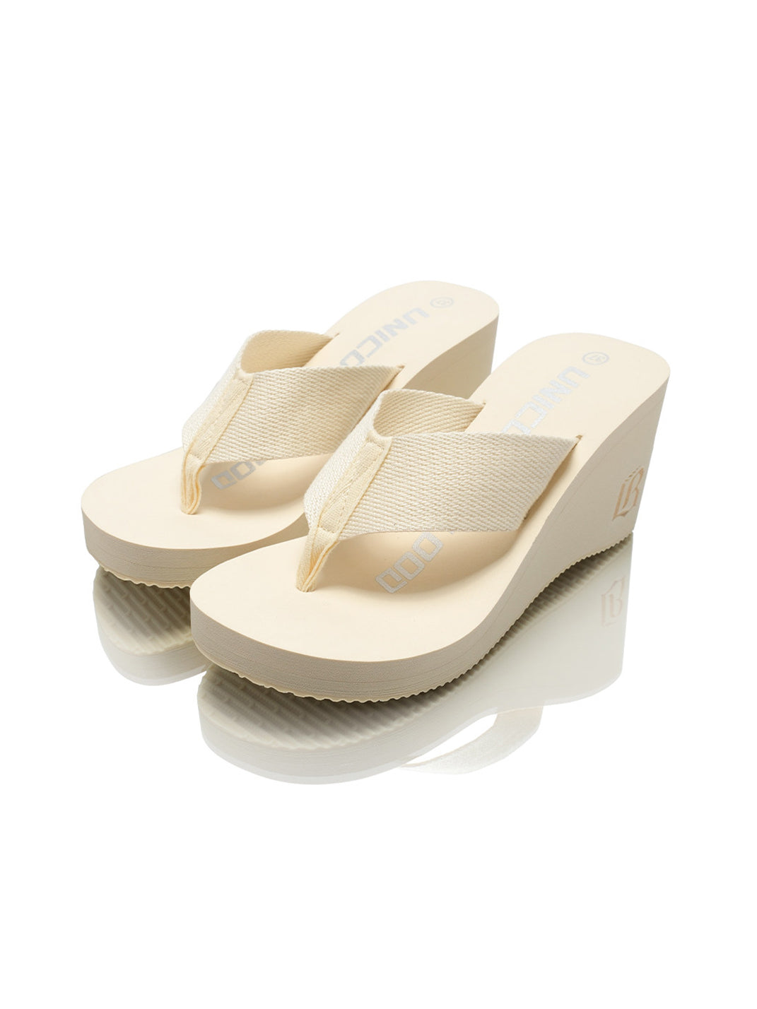 Cushioned Wedge Platform Flip-Flops