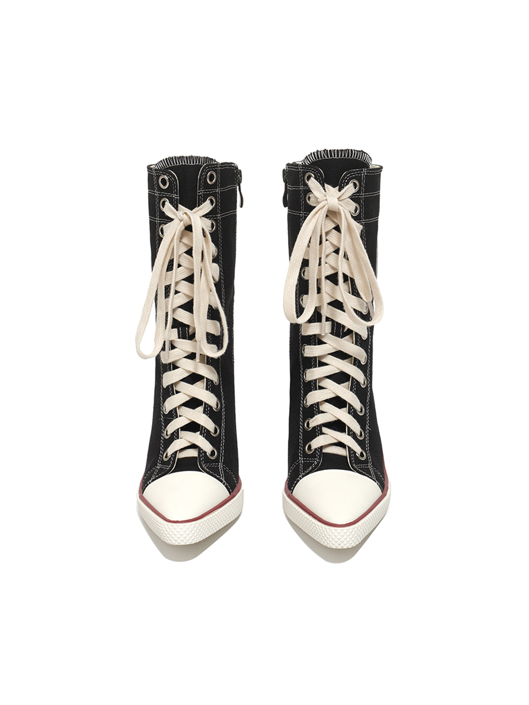 Sporty 8cm Canvas Heel Boots