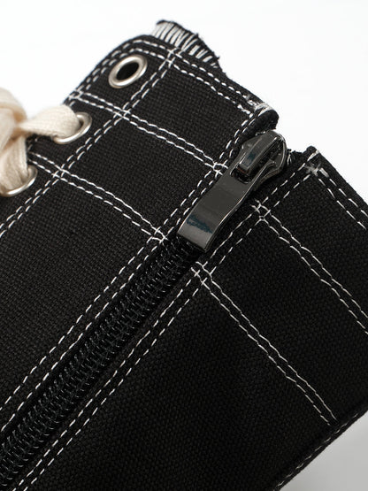 Sporty 8cm Canvas Heel Boots