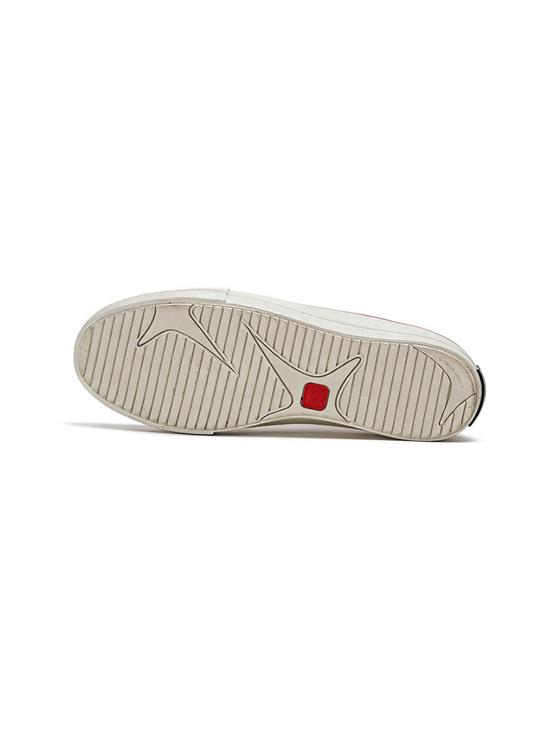 White Racing Stripe Platform Canvas Sneakers