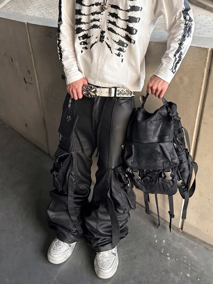 White Wukong Sculpted Platform Sneakers