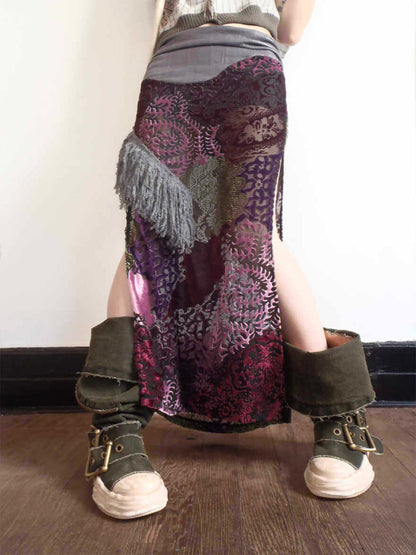 Multi-Wear Distressed Canvas Knee-High Boots