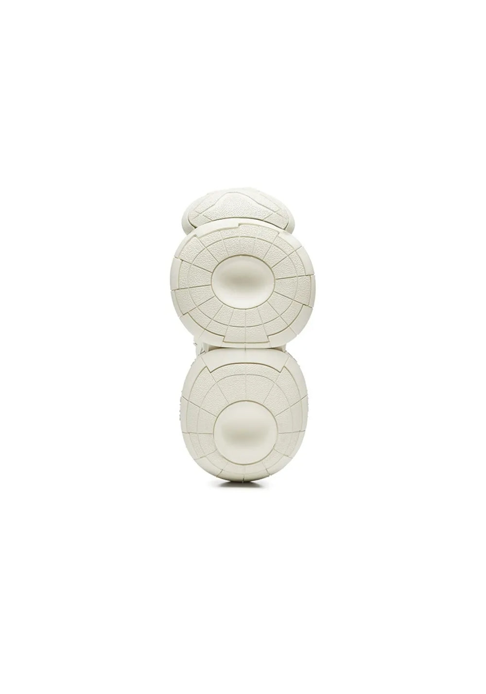 White Sculpted-Sole Chunky Sneakers