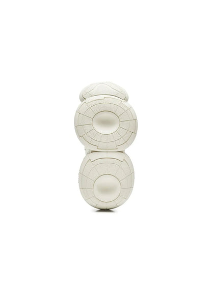 White Sculpted-Sole Chunky Sneakers