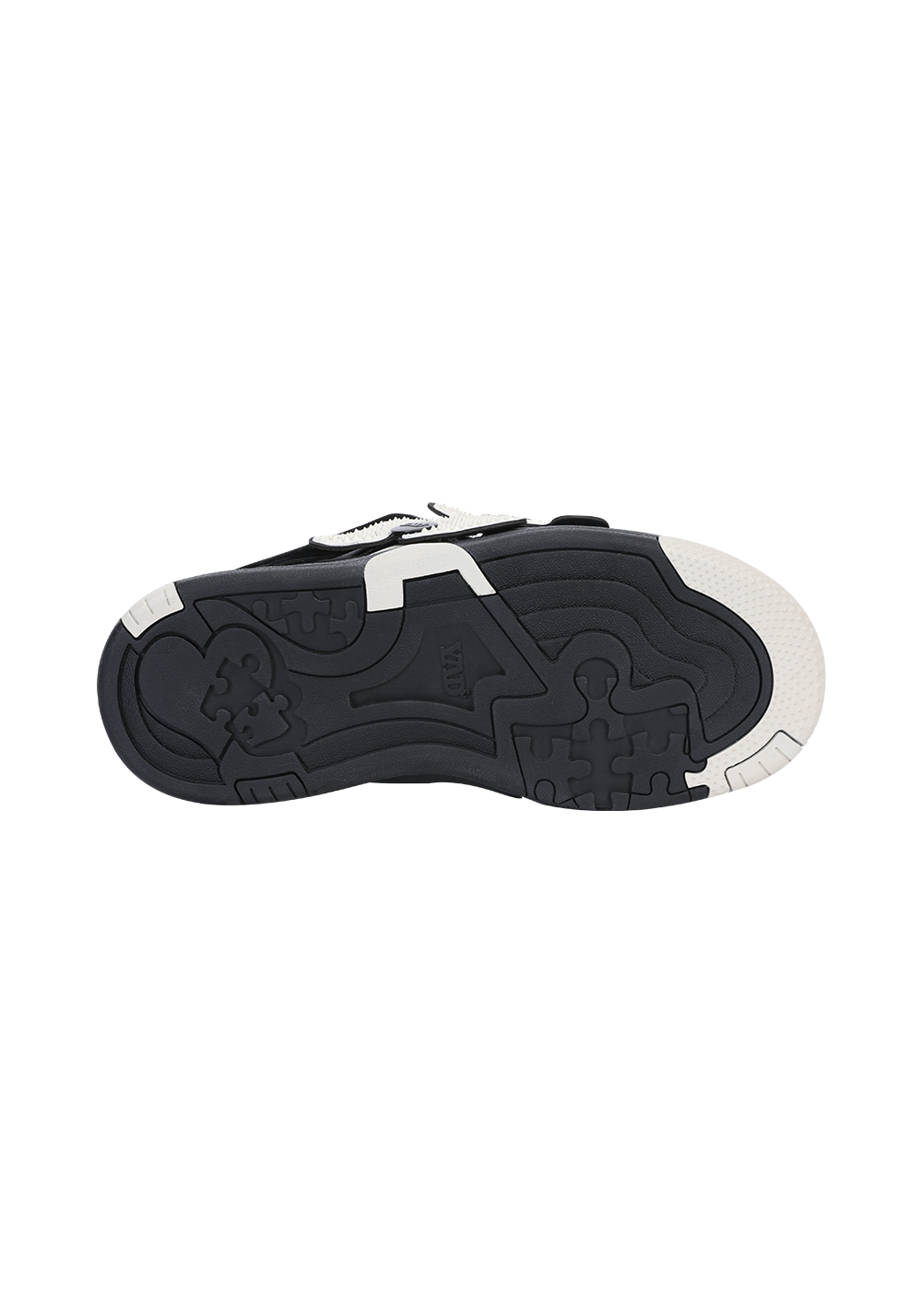 Puzzle-Panel Suede Skate Sneakers