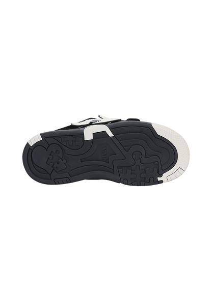 Puzzle-Panel Suede Skate Sneakers