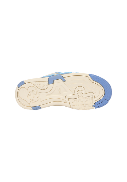 Puzzle-Panel Suede Skate Sneakers