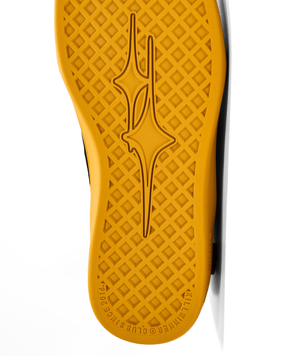 Yellow Graphic Retro Trainer Sneakers