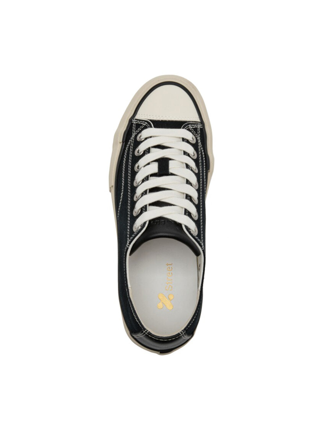 Cork-Midsole Platform Canvas Sneakers